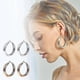 thumbnail image 4 of Unique Classic Dangle Circle Shape Stud Golden Color Unisex, 4 of 5