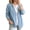 LightBlue, variant on Denim Jackets for Women Oversized V Neck Button Front Jean Cardigan with Pockets