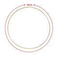 thumbnail image 2 of Metal Floral Hoop Frame Flower Ring Wreath Hanging Wedding Floral Wreath Party Decor 35cm, 2 of 9