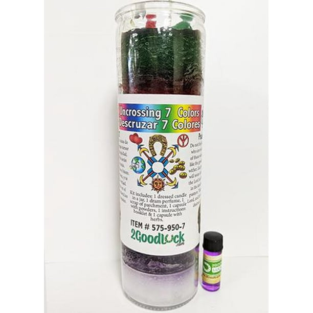 Uncrossing 7 Colors Dressed Candle Kit Descruzar 7 Colores Walmart