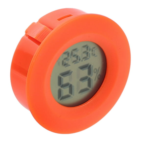 Digital Temperature and Humidity Meter Made of Plastic for Home Use Red Small and Lightweight Easy to Mount on Wall Measures Celsius