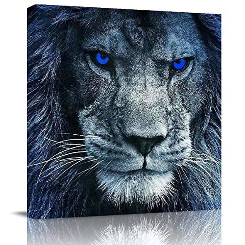 Painting LED Lights Bluetooth Lamp Lion Wall Art Printed Picture Giclee Animal