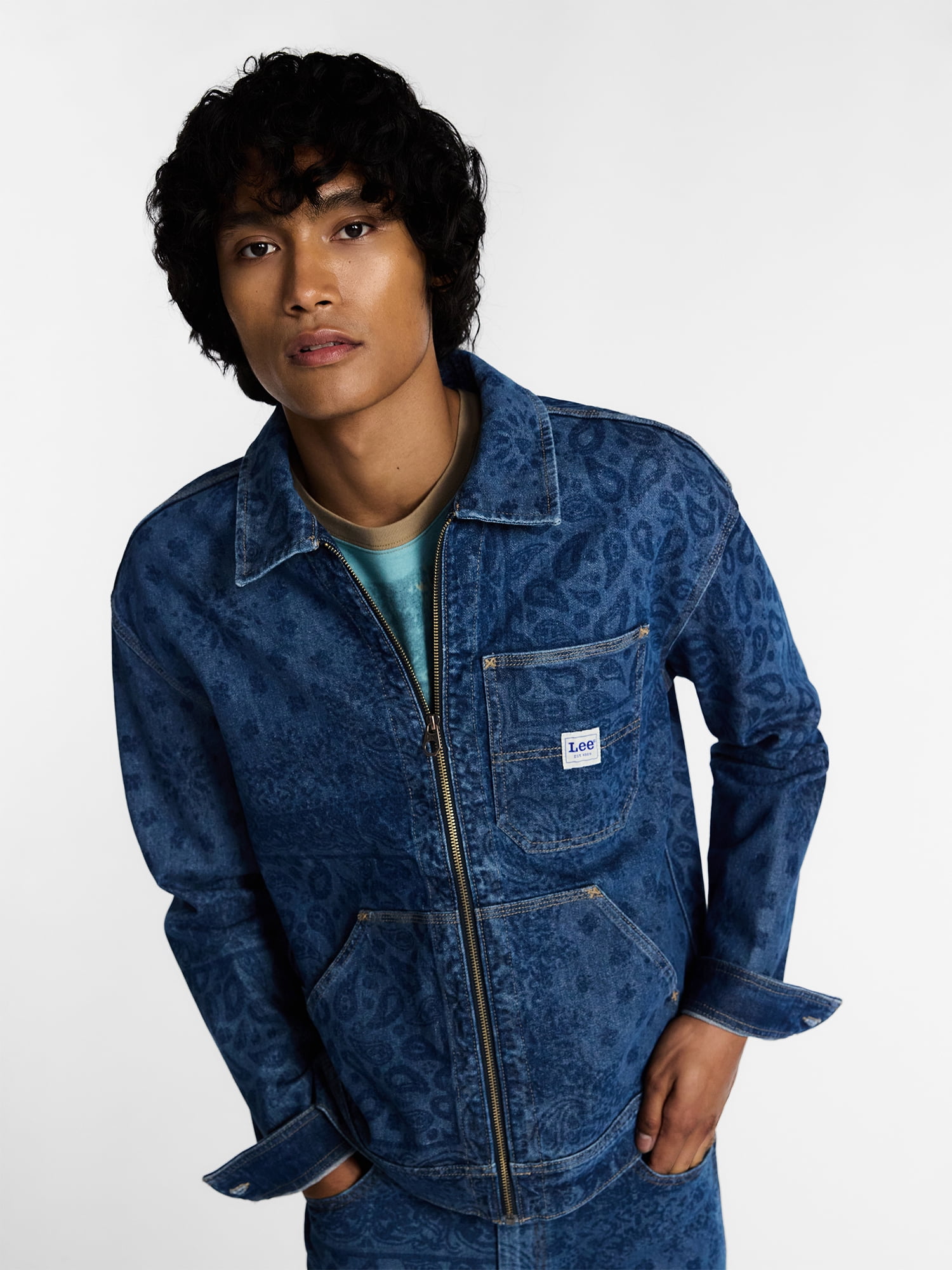 Kacey Lee Men's Denim Workwear Jacket, Sizes S-2XL