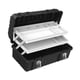 thumbnail image 2 of Caja de herramientas plegable de 3 capas, caja de herramientas portátil, organizador de instrumentos de gran capacidad versátil, caja de aparejos de 49 cm x 275 cm x 22 cm, 2 of 9