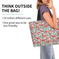 thumbnail image 2 of Balery Pink Flamingo Bolsa Tote Estilo Estético con Cremalleras, Bolsa de Hombro, Bolsa de Compras Grande y Plegable, 2 of 8