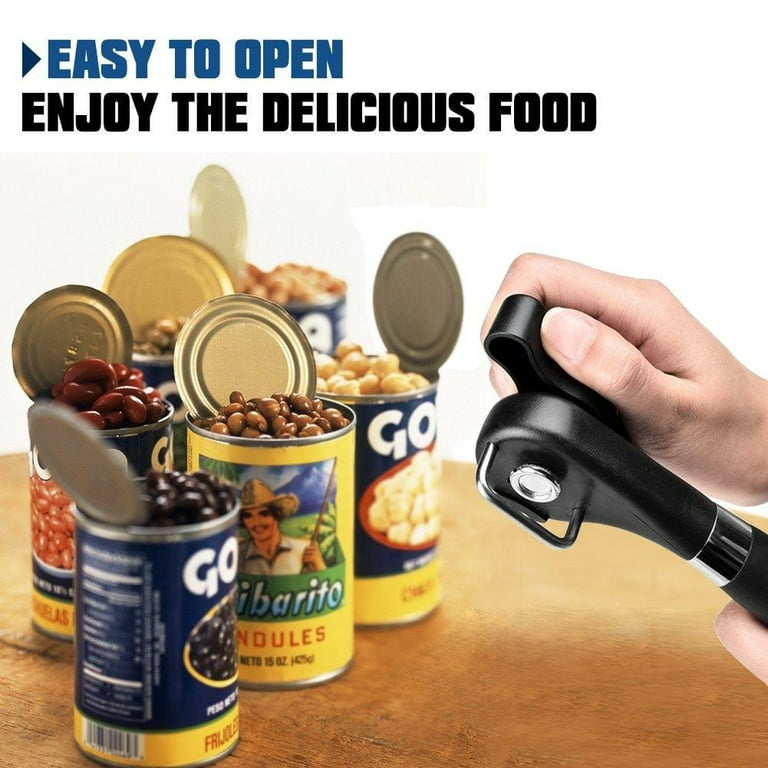 Ihvewuo 2Pcs Commercial Can Opener Easy Crank Can Opener Heavy Duty With  Ergonomic Design Large Handheld Can Opener Easy for Big Cans
