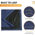 thumbnail image 4 of 12 Moving Packing Blankets 80 x 72 Inches (35 lb/dz) Heavy Duty Moving Pads for Protecting Furniture Professional Quilted Shipping Furniture Pads (Dark Blue 12PCS), 4 of 9
