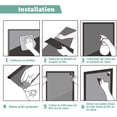 thumbnail image 4 of Película electrostática para ventanas Patrón de rayas Película autoadhesiva para ventanas para ventanas del hogar 44,5x200 cm Protección UV -Ideal para oficina, dormitorio, cocina, hogar, baño Rojo Verde, 4 of 5