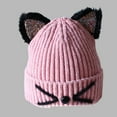 thumbnail image 4 of AWZXDE Cute Kids Winter Hat Animal Themed Knitted For Toddlers And Children Soft Yarn Hat With Cat Ears Design Pink, 4 of 4