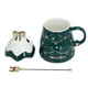 thumbnail image 5 of Taza navideña de cerámica de gran capacidad de 500 ml, para té, leche, café, con tapa y cuchara, ideal como regalo para el hogar y las vacaciones., 5 of 14