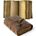 thumbnail image 1 of Diario de cuero vintage NomadCraftsCo 18 x 13 cm con papel vintage, 1 of 7