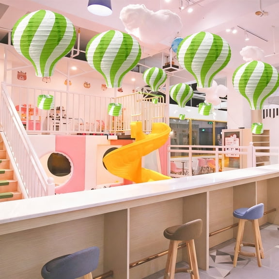 Gqtwoy Hot Air Balloons Paper Lanterns Party Decorations, Birthday Wedding Decorations, Colorful and Cozy Home Decor, Hanging Ceiling Lanterns, Paper Lanterns for Holiday Events