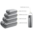 thumbnail image 4 of Organizador impermeable Packing Cubes SUITEDNOMAD de 5 piezas, color gris, 4 of 5
