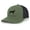 Loden/Black, variant on Heritage Pride Canine Collection Black and Tan Coonhound Hunting Dog Mens Embroidered Mesh Back Trucker Hat, Charcoal/Black