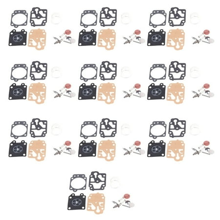 

10 SETS Carburetor Repair Kit for 40-5 44-5 32 34 26 Brush Cutter Grass Trimmer Replacement Parts