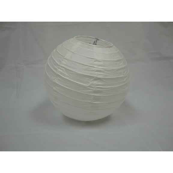 8" WHITE CHINESE PAPER LANTERNS 10 COUNTS