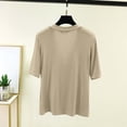thumbnail image 6 of Sexlip Women's Top V-Neck Casual Solid Pattern Stylish Look All Occasion Use Soft Comfortable Perfect for Casual Outings Beige XXL, 6 of 6