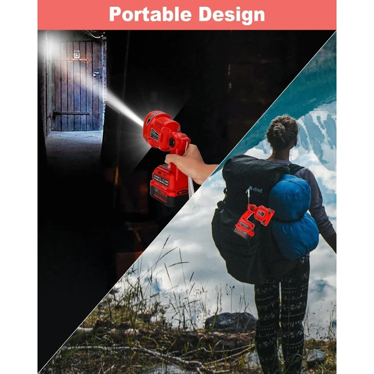 craftsman rechargeable led flashlight V20 Work Light, Spotlight Flashlight, 2,500 Lumens, Spotlights Handheld, Cordless, Tool Only (CMCL060B) Power switch turns red to indicate low battery. Craftsman LED Flashlights: First Look