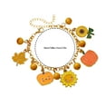 thumbnail image 3 of Skegnu Thanksgiving Decorations Thanksgiving Alloy Bracelet Maple Leaf Sunflower Bracelet Orange Turkey Thanksgiving Hand Decoration Gift Festive Atmosphered Fall Decorations for Home on Clearance, 3 of 6
