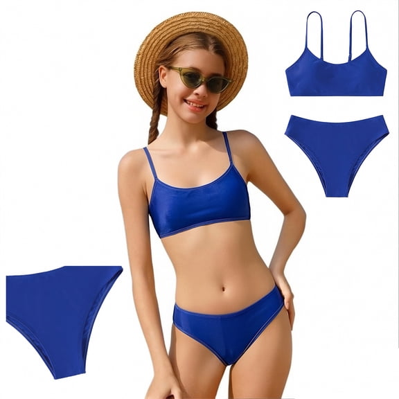 Teen Swimsuit Girls Swimsuit With Shorts Bathing Suit 2 Piece Teen Bathing Suits Girls Sets Size 12 Years
