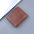 thumbnail image 4 of Yanxing Fashion ID Short Wallet Women Men Leather Purse Multiple Card Slots Clutch Bag, 4 of 4