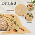 thumbnail image 3 of Ladybugs Eucalyptus Pillow Protectors with Zipper Standard Size, Spring Botanical Leaves Yellow Soft Brushed Microfiber Breathable Throw Pillow Covers, Pillowcase for Couch Sofa Bedroom 20"x26", 3 of 9