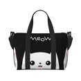 thumbnail image 6 of Rocae Cat Meow for Travel Shoulder Bag Top Handle Handbag with Yoga Mat Buckle for Gym, Work, Travel, 6 of 7