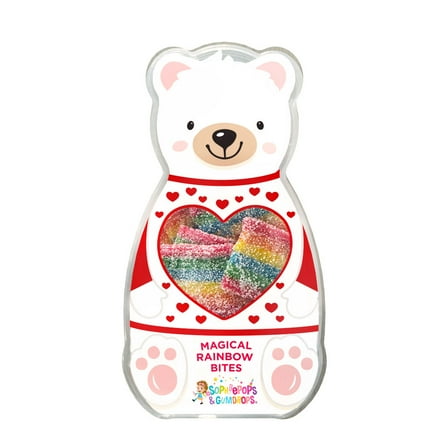 Sophiepops & Gumdrops Magical Gummy Rainbow Bites Teddy Bear 7-Ounce Regular Tray