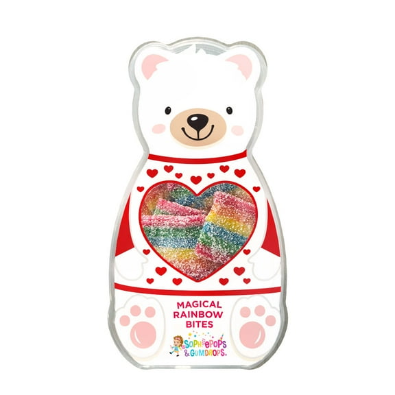Sophiepops & Gumdrops Magical Gummy Rainbow Bites Teddy Bear 7-Ounce Regular Tray