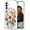 Cherry Blossom, variant on Compatible for Samsung Galaxy S24 FE Case for Women Girls Clear Design Cute,Girly S24FE Protector Hamsa Hand Evil Eyes Eye of Providence