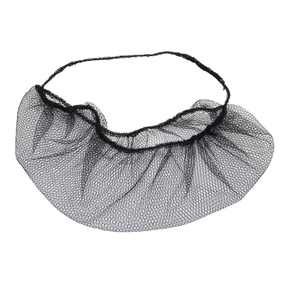 100 Pieces Disposable Nylon Honeycomb Royal Beard Protector nets, Latex Free (Black)