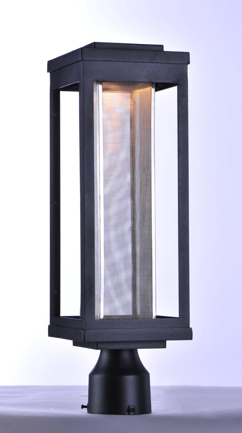 Maxim 55900MSCBK Salon LED 1-Light Outdoor Post, Black