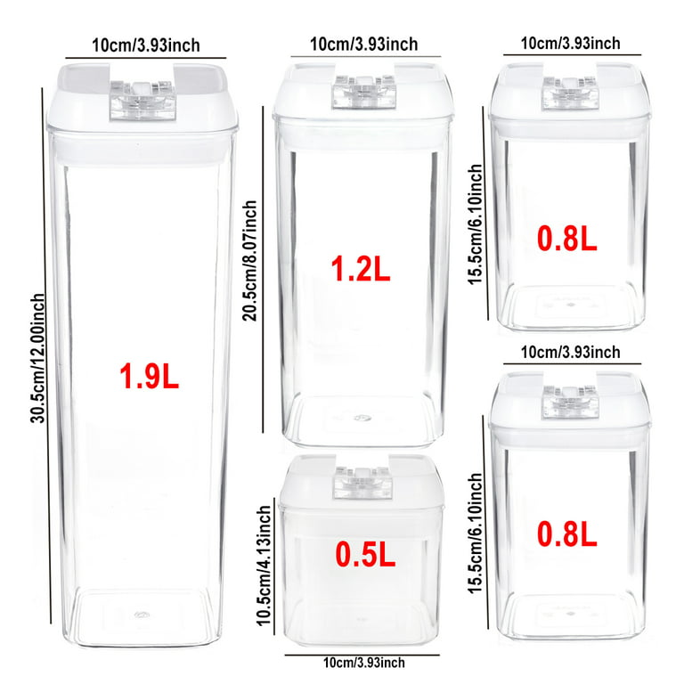 7 Pieces Air Tight Food Storage Containers – BPA Free – Ganis Lifestyle