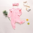thumbnail image 4 of Actoyo Infant Baby Girls Footed Romper Bodysuit Button One-pieces Outfits Clothes 0-9M, 4 of 9