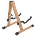 thumbnail image 1 of Soporte de guitarra sólida, estante clásico popular de haya, piso plegable Vertical para bajo domésticoSoporte de guitarra de haya sólida, 1 of 12