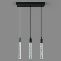 ZHLWIN 3-Light Pendant Lights Kitchen Island Lighting Modern Light Fixture Kitchen Island Pendant Light Dimmable LED Black Mini Pendant Lighting Dinning Room Living Room Kitchen, Black