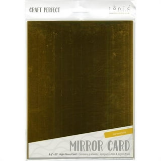 Card Making Paper Crafts Mirror Board Holographic Paper A4 Gold and Silver  Card