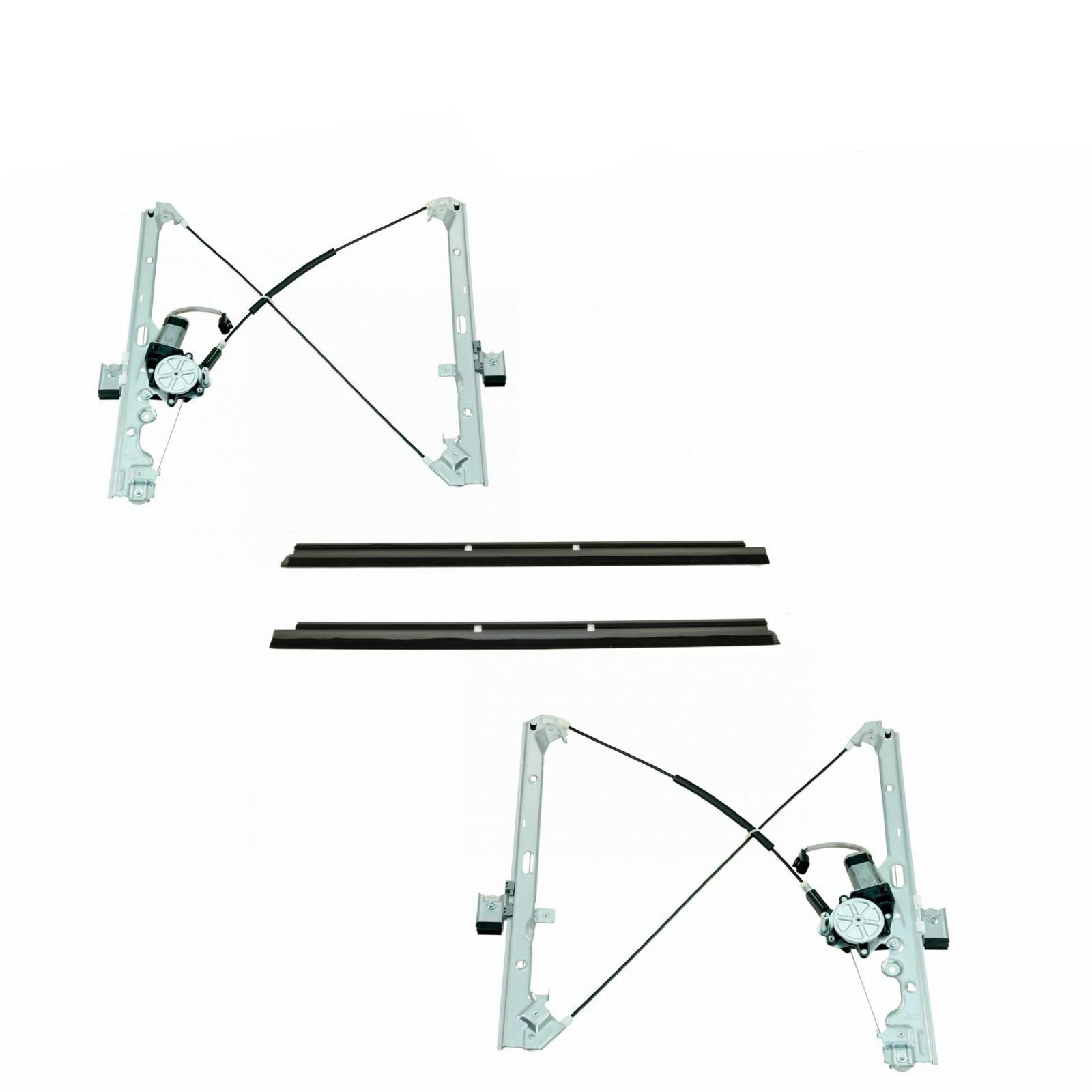 Front Power Window Regulators with Outer Sweeps Kit Left/Right for GM