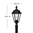 thumbnail image 2 of Cast Outdoor Lantern Fixture in Traditional Style 13.75 inches Wide By 27 inches High Bailey Street Home 81-Bel-558028, 2 of 5