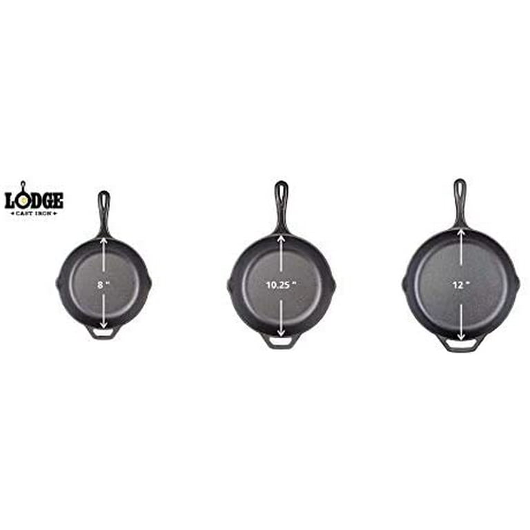 Lodge Pre-Seasoned Cast Iron Skillet With Assist Handle, 10.25, Black &  Tempered Glass Lid (10.25 Inch) – Fits 10-10.25 Inch Cast Iron Skillets and  5
