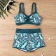 thumbnail image 4 of MKLEKYY Trajes De Baño 2024 New European And Foreign Trade Swimsuit For Women Printed Split High Waist Bikini Swimsuit, 4 of 6