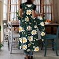 thumbnail image 3 of Uootdi Robes Tablier pour Femmes Col Rond Sans Manches Imprimé Floral Poche Robes Maxi Boho Légères Amples Robes Chasuble Cadeau, 3 of 7