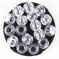 thumbnail image 3 of 100 piezas Hair Beads 16 mm Dia, 8 mm Hole Accesorios de decoración del cabello Extensiones de cabello para peluca , salón,, 3 of 9