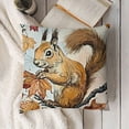 thumbnail image 3 of Ocean Throw Pillow Cover Pillowcase Decor Square Sofa Couch Bed Decorative Cushion Cover Pillow Csse (WA-Squirrel), 3 of 5