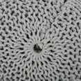 thumbnail image 4 of Noble House Round Plush Fabric Poufs, Gray, 4 of 6