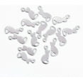 thumbnail image 1 of 20 colgantes de gatito de acero inoxidable 304 resistente, con forma de silueta de gato. Color acero inoxidable., 1 of 2