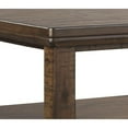 thumbnail image 4 of Saltoro Sherpi Plank Style End Table with Open Bottom Shelf and Tapered Feet, Brown, 4 of 5