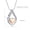 Rose, variant on Stainless Steel Teardrop Cremation Urn Pendent for Ashes and Chain Heart Ash Holder Necklace for Cremation Ashes Keepsake Memorial Jewelry