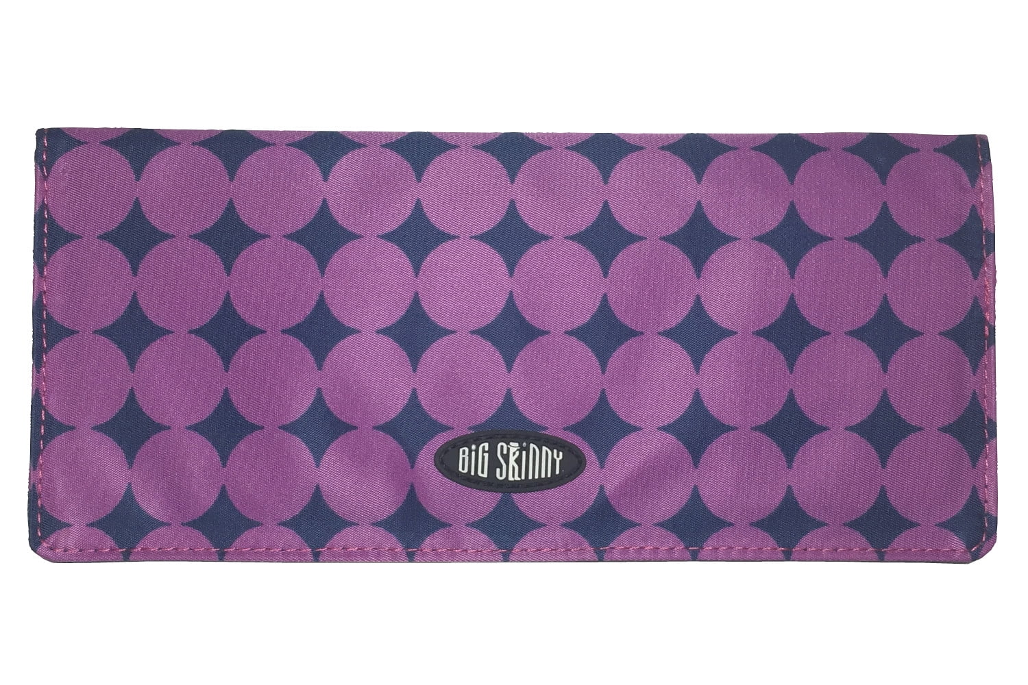 Big Skinny Executive Clutch Checkbook Wallet - Lipstick Red, Holds Up To 40 Cards (7.5" X 3.5") - View #2