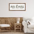 thumbnail image 4 of Stupell Industries Shabby Chic Romantic Mr & Mrs Brown Floating Frame Canvas Art, 31 x 14, by Marla Rae, 4 of 8
